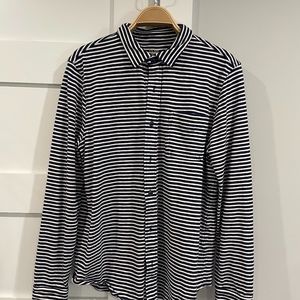 J. Crew Navy Stripe Button Down - Medium, NWOT